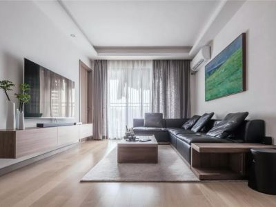 绿苑商城现代风格115平米三居室装修案例