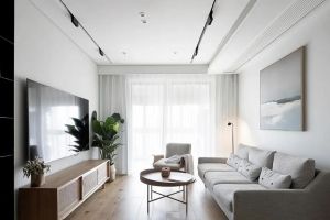 [吉安尚家装饰公司]98平舒适自然原木调三居，满足老中幼三代独立的居住环境