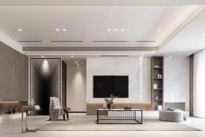 春秋装饰中央公园160平四居室现代轻奢装修案例