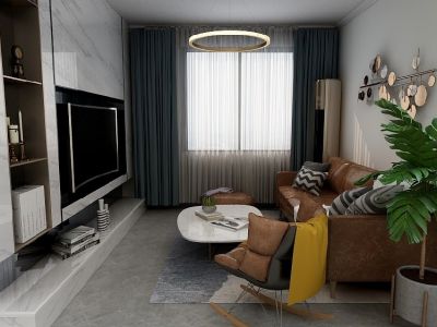 山城上品简约风格二居装修案例