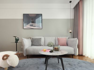 景城·玉兰花园轻奢风格133平米三居室装修设计图案例