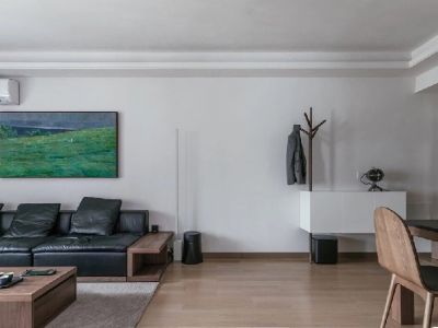 天洲视界城简约风格93平米客厅装修案例