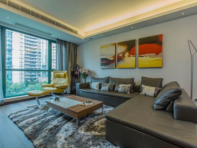 世荣作品壹号时尚现代风143平米四室两厅装修案例