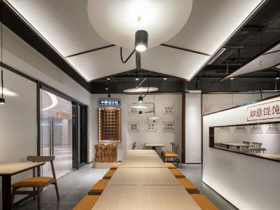 200平现代风格馄饨店装修设计案例