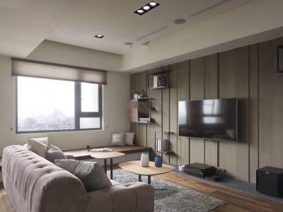 天悦南湖130平方三居室现代简约风格装修案例