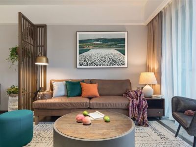 珠江俊景二居室85方现代风格装修案例