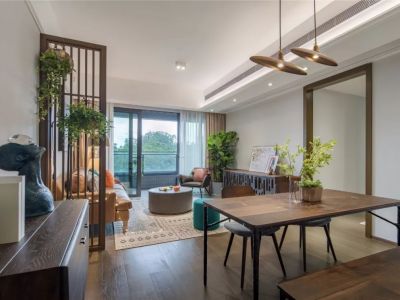 凤凰花园115平米现代三居装修案例