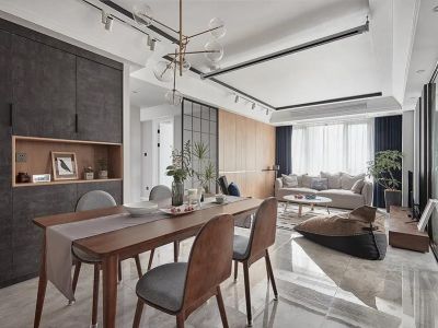 海尔滟澜公馆115平米北欧三居装修案例