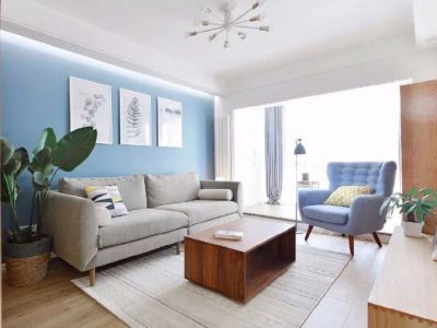 绿地世纪城82平简约三室装修案例