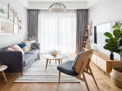 玉潭佳苑89平米北欧三居装修案例