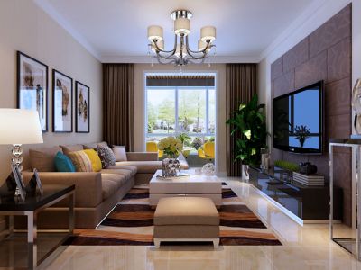 龙城201190平米三居室现代简约装修案例