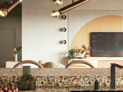 金安小区现代风格90平米三室两厅装修案例