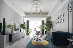 [六安九鼎装饰]天成金域华里123平米现代轻奢风格装修效果图