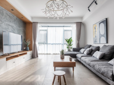 新城悦隽时代114平北欧风格装修案例