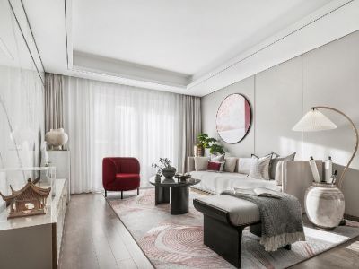 碧桂园凤凰台120平米三居现代轻奢装修案例