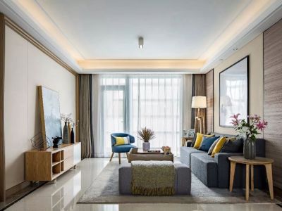 102㎡三居室北欧风格装修案例