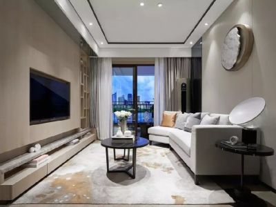 宝庆皇府120㎡三居室新中式风格装修案例