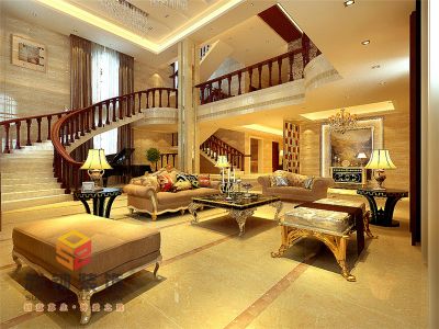 银河湾500平米别墅欧式风格装修案例