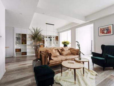 翡翠星城89㎡二居室北欧风格装修案例