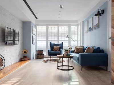 圣地亚哥96平三居室北欧风格装修案例