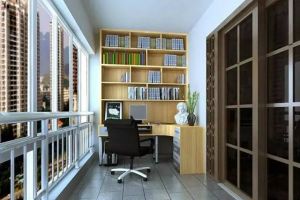 [重庆龙发装饰]阳台改书房设计 阳台改造书房注意事项