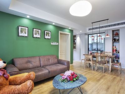 北城映像90平二居室北欧极简风格装修案例