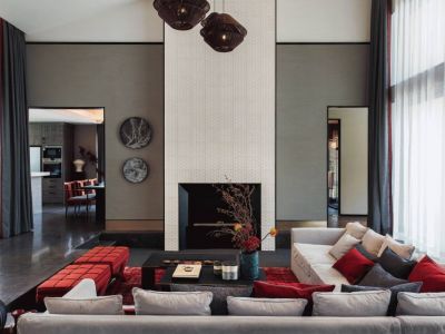 中山奥园四居室145方新中式风格装修案例