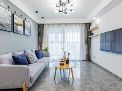 弘基三期100㎡三居室北欧风格装修案例