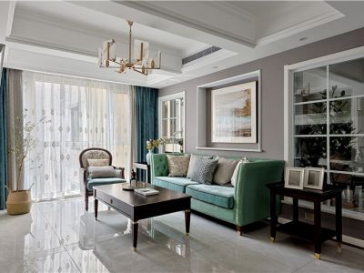 星海人家119㎡三居室简美风格装修案例