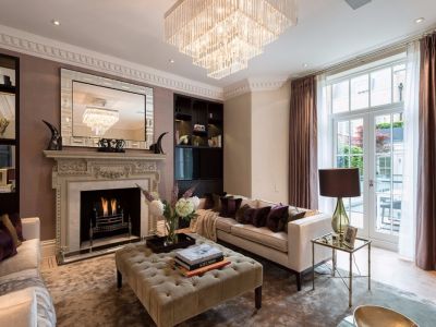 紫来花园四居室126方现代风格装修案例