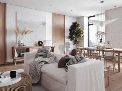 天明御华庭二居室87方北欧风格装修案例