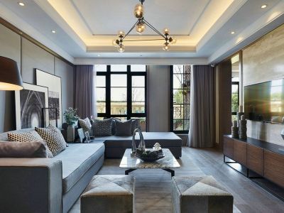 东方骏园三居室105方现代风格装修案例