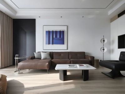 鸿通·翡翠城·紫金府现代风格177平米四居室装修效果图案例