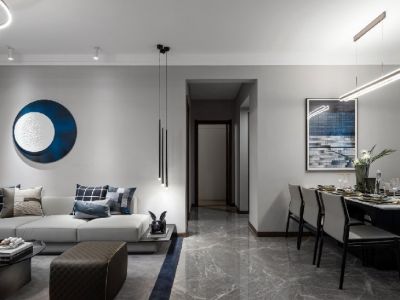 盛景澜庭简约风格三居装修案例