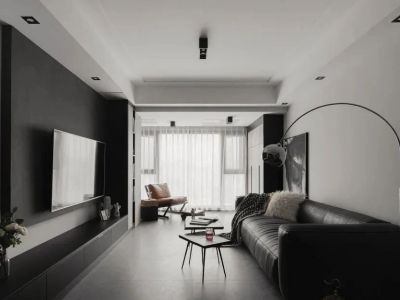 绿地塞纳公馆98㎡三居室现代简约装修案例