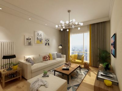 长虹天樾三期宜家风格二居装修案例