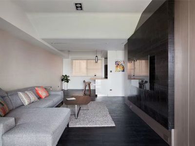 安兴正和城109平三居室北欧风格装修案例