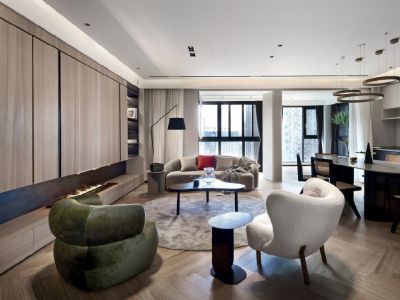 龙城天悦156㎡三居室现代简约装修案例