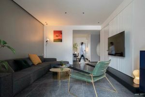 [六安蓝鸟装饰]万兴壹号院138平米现代简约风格装修效果图