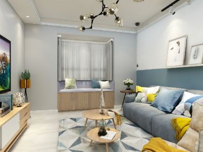 嘉来南河广场简约风格二居装修案例