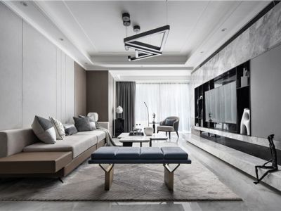 千禧学府苑152㎡四居室现代风格装修案例