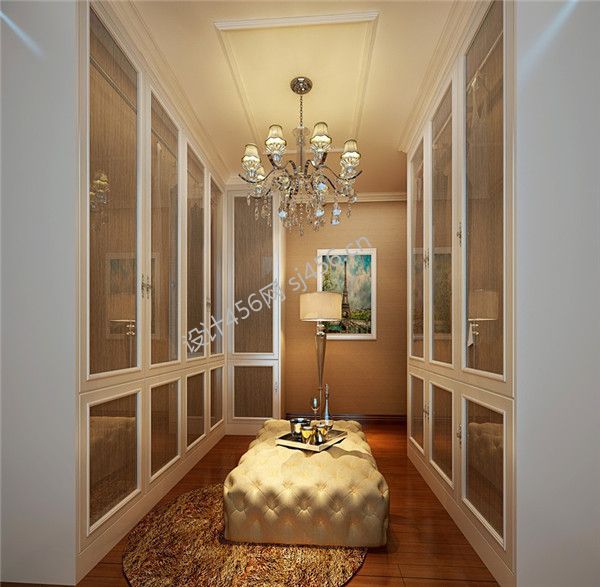 163平四居室新古典风格衣帽间装修效果图