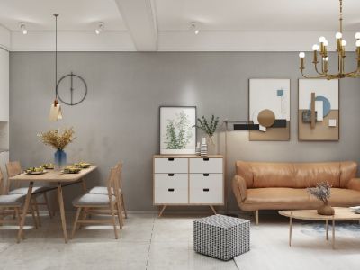 宝湖福邸北欧极简风格88平米装修案例