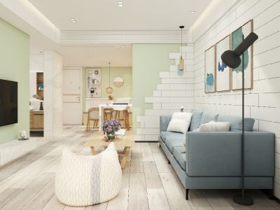 长城领世湖城130平米现代简约风格装修案例