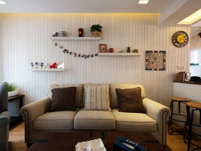 V街区80平米地中海风格二居室装修案例