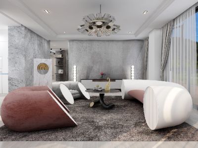 敏捷悦江府现代风格三居装修案例