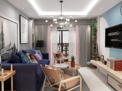 置信花园城北欧风格三居装修案例