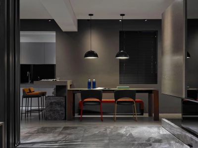 宝恒南山广场后现代风格120平米三居室装修案例