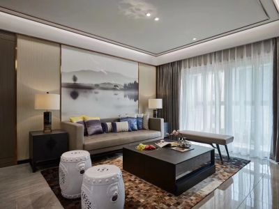 天悦南湖后现代风格138平米三居室装修案例