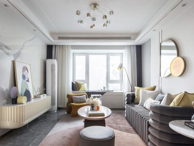 凯旋城现代风格三居装修案例